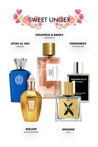 משפחת ניחוחות מתוקים דומיננטיים “Velvet Sugar” סט יוניסקס | חמימות ממכרת. מתיקות שמלטפת